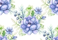 pretty watercolour blue peonies backing paper (BIG)
