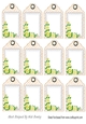 Pretty yellow roses on lace tags