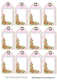 Pretty red roses on lace tags