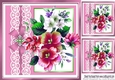Pretty pink flower arrangement window 8x8