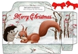 winter woodland Animals tote gift bag (one)