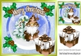 Santas gnome helper with present and holly 8x8 (two)