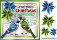 pretty winter birds with coloured poinsettias 8x8 (one)