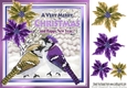 pretty winter birds with coloured poinsettias 8x8 (three)