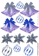 Lovely christmas embelishments cut outs (two)