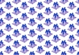 Lovely christmas bells with blue bows backing paper