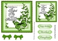 Pretty green Butterflies with verse 7x7