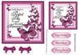 Pretty Pink Butterflies with verse 7x7