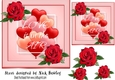Pretty Red Roses & Valentine Hearts 7x7