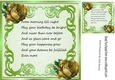 Pretty Gold Roses with verse card front/insert 8x8