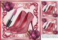 Pretty pink shoes with ladies accessories pink roses 8x8