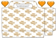 valentines gold tote gift bag with hearts