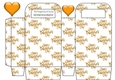 valentines gold small gift bag with hearts