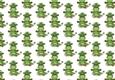 Cute little green dragon with hearts backing paper