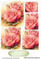 pretty pink roses with pyramid layers