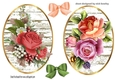 two pretty floral and rose toppers with bows