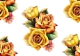 Pretty shades of yellow roses backing paper (big)