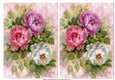 2 Pretty toppers of A5 pink shade Roses (two)