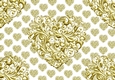 pretty gold  metallic heart backing paper (BIG)