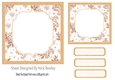 pretty gold floral card fronts/topper 7x7 card front