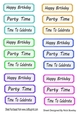 lovely coloured tags with sentiment (one)