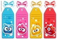 4 Toony Face Book Markers/Toppers (one)