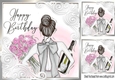 Birthday Girl Celebrations 8x8 Silver