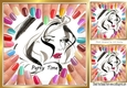 Spoilt for choice with colours pretty nails PARTY TIME! 8x8 three