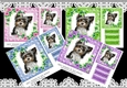 4 lovely coloured lace frames with flowers and a puppy7x7 mini kit