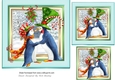 Lovely penguin couple 7x7 Card fronts/toppers