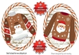 UGLY CHRISTMAS SWEATERS brown stripe toppers