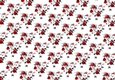 Lovely black Vines with red roses backing paper (Small)