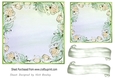 green Floral 7x7 card front/topper