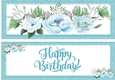 Pretty Blue Rose Arrangement With Butterflies DL