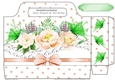 Pretty Peach Roses on lace and bow polkadot Tote Bag