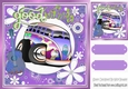 FLOWER POWER! Purple Flowers good vibes 8x8