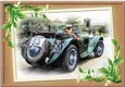 Lovely A4 Vintage Car (two) Big Card