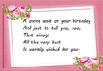 Pretty pink roses on lace A4 Insert with verse