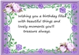 Pretty lilac garland lilac roses Frame A4 Verse Big