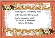 Pretty peach/cream roses on lace A4 Ornate Card Big with verse