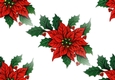Lovely red poinsettias backing paper (Big)