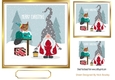 Lovely folklore Christmas santa 7x7