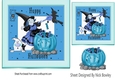 Witching time! toppers with pumpkin (Blue) 7x7