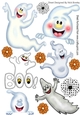 Lots of lovely Halloween ghosts a variety of cutouts
