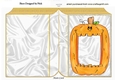 Lovely Halloween Frame Orange Pumpkin A5 folded book