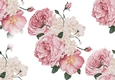 Pretty Pink Shade Peonies Backing Paper (Big))