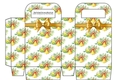 Pretty Christmas Bells and fern small gift bag with bow