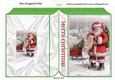Lovely santa with his christmas list folded book