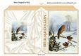 Lovely Robins in the snow folded book