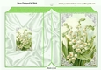 Lovely Vintage Lily Of The Valley Folded Book